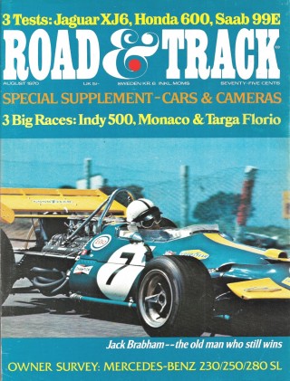 ROAD & TRACK 1970 AUG - BRUCE McLAREN, MG PA, BRABHAM